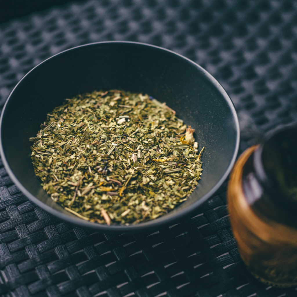 Herbs in a bowl